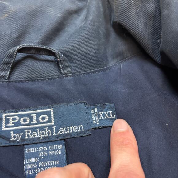 Vintage Polo Ralph Lauren Goosedown Insulated Rider Jacket Men's 2XL - Picture 5 of 11